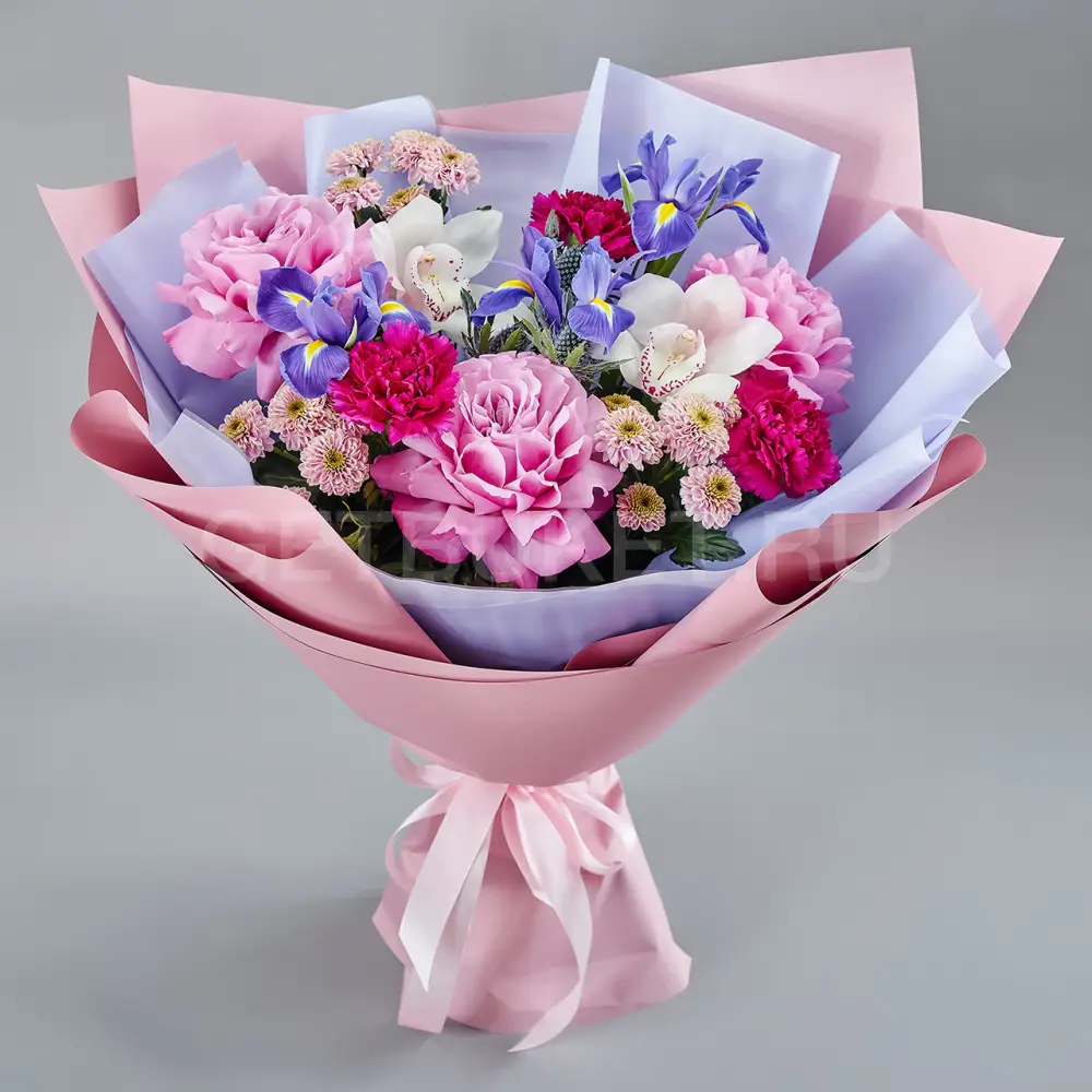 216823 Букет из микса ярких цветов